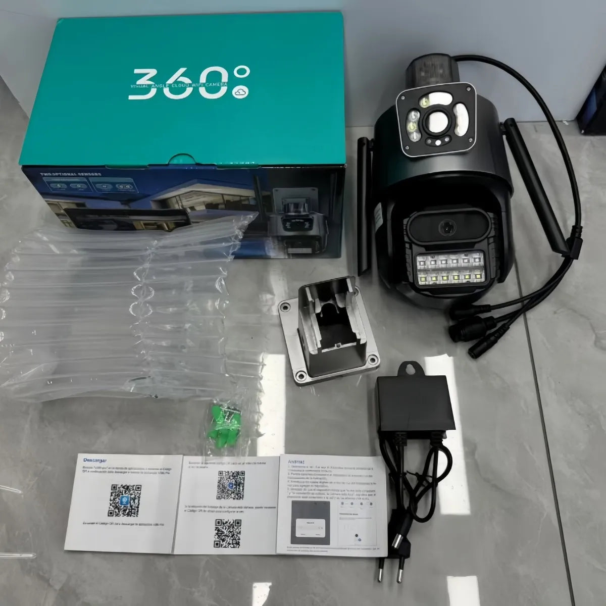 Cámaras Vigilancia Exterior Doble Lente