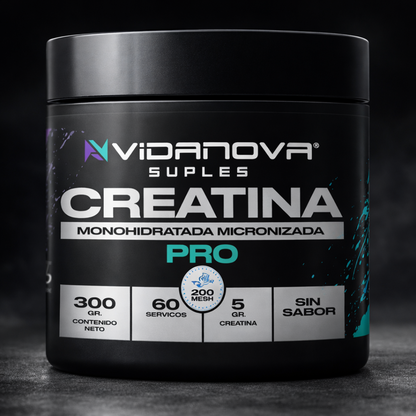 ⚡ Creatina Pro Monohidratada Micronizada Vidanova® 300g