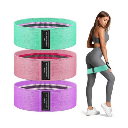 🏋️♀️ Bandas de Resistencia Premium para Piernas y Glúteos – Set x3