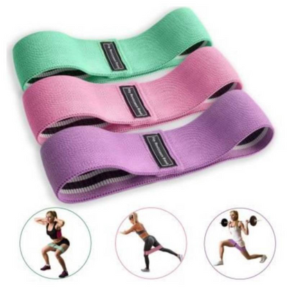 🏋️♀️ Bandas de Resistencia Premium para Piernas y Glúteos – Set x3