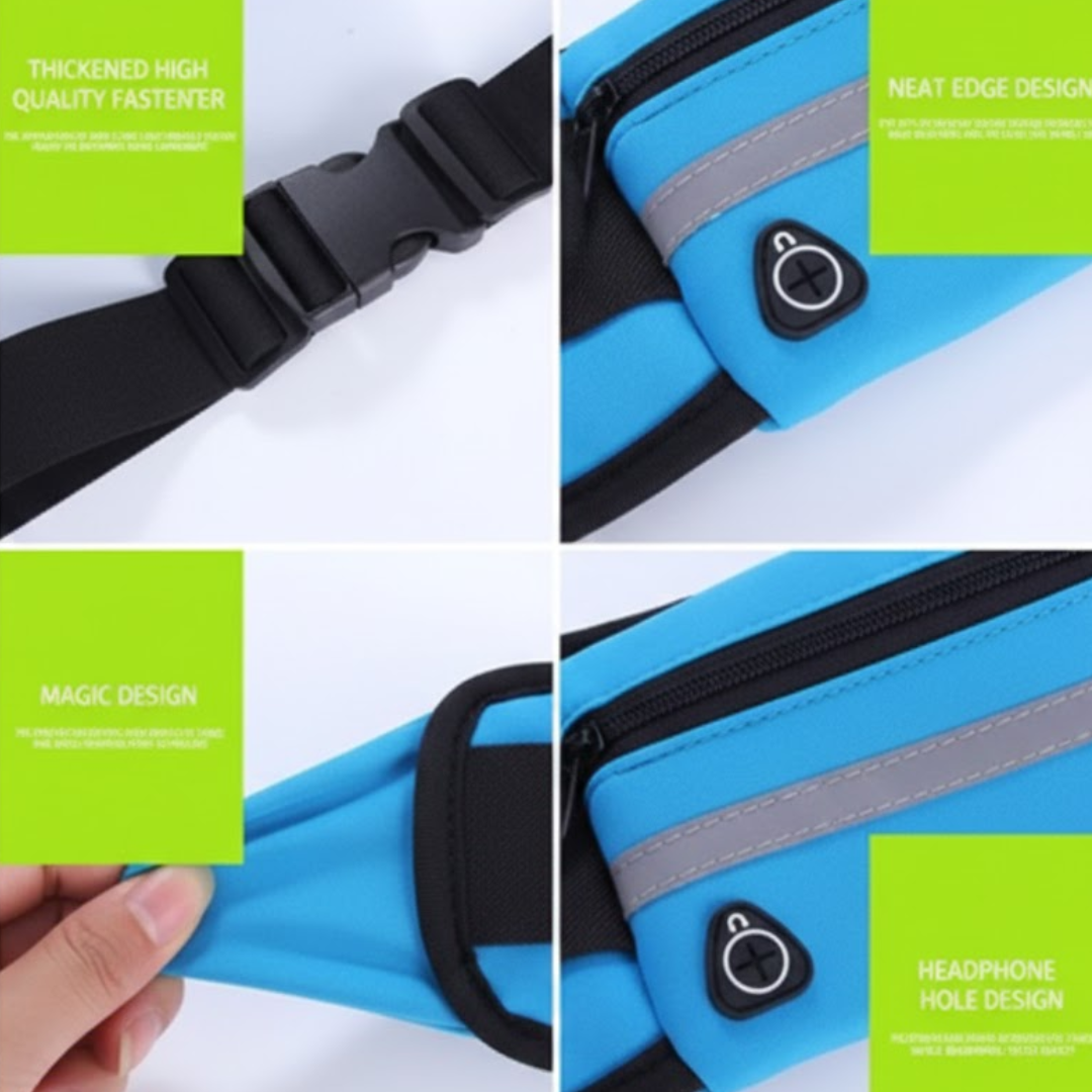 🎽 Riñonera Deportiva Ajustable Impermeable