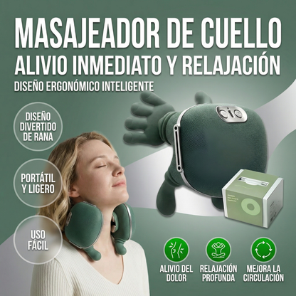 M - Masajeador Cervical de manos verdes