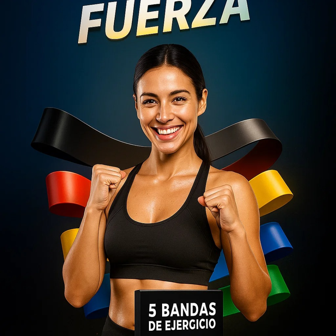 💪 Set de 5 Bandas Elásticas de Resistencia