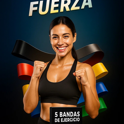 💪 Set de 5 Bandas Elásticas de Resistencia